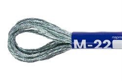 Мулине "Gamma" металлик М-22 серебряный  1 шт. 