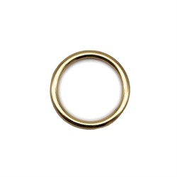 Кольцо для белья и купальников 16 мм, металл, цвет: золото, 1 шт