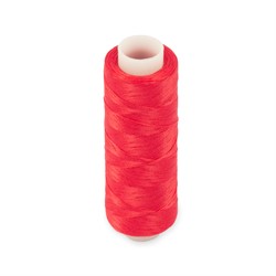 Нитки текстурированные "Nitka" "U" 150D/1 non-twisted 100% полиэстер, намотка 365 м, цвет 004 красный  1 кат.  