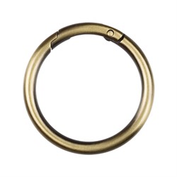 Карабин "кольцо" d 38 мм  цвет под бронзу 1 шт.  