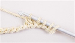 Крючок для тунисского вязания  металлический  d 2.0 мм  36 см  1 шт 