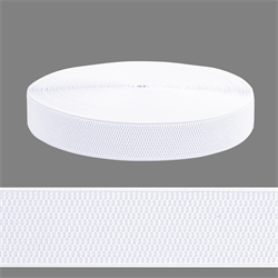 Лента эластичная 40 мм цвет: белый. 1м 