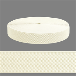 Лента эластичная 40 мм цвет: молочный. 1м