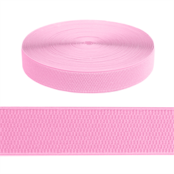 Лента эластичная 40 мм цвет: розовый. 1м