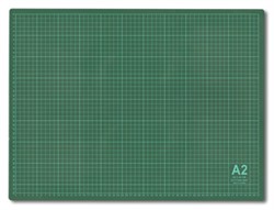Мат для резки  60 x 45 см (A2) серо-зеленый