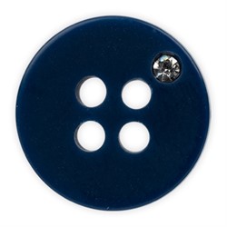 Пуговицы рубашечные/блузочные 11 мм темно-синие  1шт 