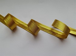 Косая бейка под металл 15 мм золото 1м