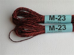 Мулине "Gamma" металлик  М-23 красный 1 шт. 