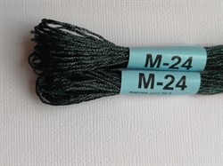 Мулине "Gamma" металлик  М-24 т.т.зеленый 1 шт.