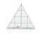 Линейка для пэчворка 20x23 см "треугольник 60°"  1 шт - фото 100175