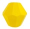 Бусины стеклянные биконус  4 х 4 мм цвет желтый 34 шт  на нити
