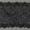 Кружево-стрейч 180 мм цвет 003 черный 1 м    - фото 101571
