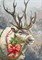 Набор для вышивания "Рождественский олень" 15х22 см - фото 101608