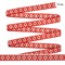 Лента "Славянский орнамент. Оберег" 18 мм цвет красный-белый 1 м - фото 101946