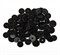 Кнопки пластиковые 12 мм черные 1 уп.