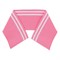 Воротник трикотажный в полоску (98% полиэстер, 2% спандекс) 8*36 см цвет: розовый 1 шт.  - фото 103282