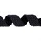 Шнур для худи х/б плоский 9-10 мм, цвет черный, 1 м   - фото 104477