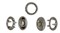 Кнопки рубашечные   металл  d  9 мм  10 шт (комплектов)