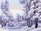 Рисунок на канве &quot;Зимний лес&quot;  &quot;Матренин Посад&quot; 1402-1