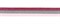 Лампасная лента с металлизированной нитью 28 мм  цвет 1511 бордовый, серый, розовый  1 м  - фото 97926
