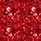 Пайетки круглые "голографик" 6 мм цвет: красный 1 п.  - фото 99423
