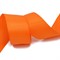 Лента репсовая в рубчик 38 мм цвет 751 ярко-оранжевый  1 м  - фото 99975